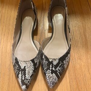 Marc Fisher Snakeskin Patterned Flats